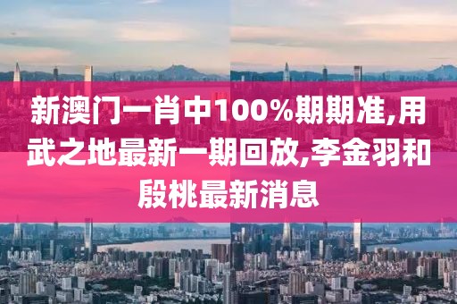 新澳门一肖中100%期期准,用武之地最新一期回放,李金羽和殷桃最新消息