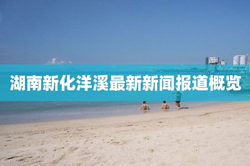 湖南新化洋溪最新新闻报道概览