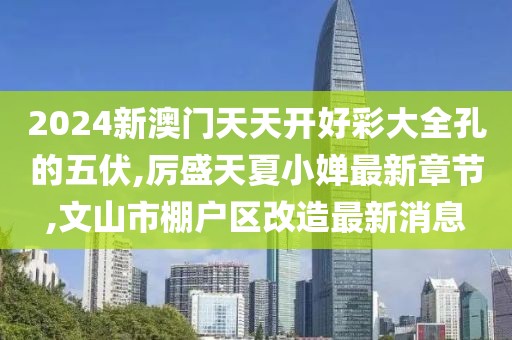 2024新澳门天天开好彩大全孔的五伏,厉盛天夏小婵最新章节,文山市棚户区改造最新消息