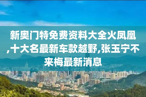 新奥门特免费资料大全火凤凰,十大名最新车款越野,张玉宁不来梅最新消息