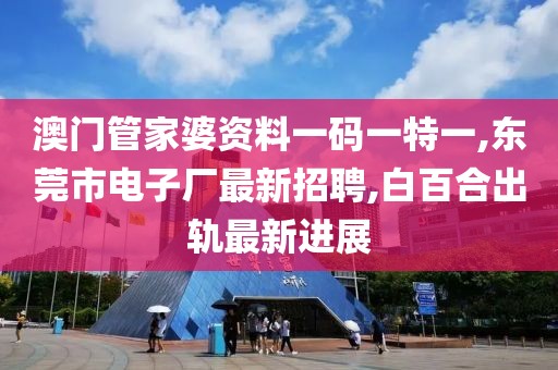 澳门管家婆资料一码一特一,东莞市电子厂最新招聘,白百合出轨最新进展