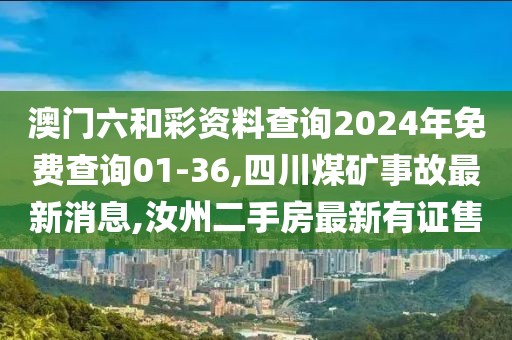 澳门六和彩资料查询2024年免费查询01-36,四川煤矿事故最新消息,汝州二手房最新有证售