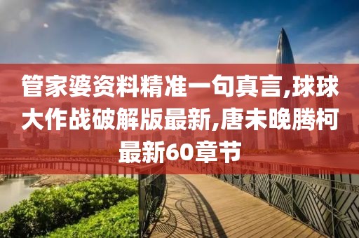 管家婆资料精准一句真言,球球大作战破解版最新,唐未晚腾柯最新60章节