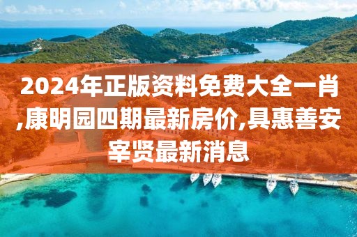 2024年正版资料免费大全一肖,康明园四期最新房价,具惠善安宰贤最新消息