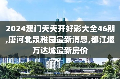 2024澳门天天开好彩大全46期,唐河北泉雅园最新消息,都江堰万达城最新房价