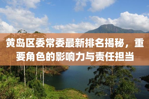 黄岛区委常委最新排名揭秘，重要角色的影响力与责任担当