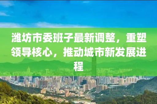 潍坊市委班子最新调整，重塑领导核心，推动城市新发展进程