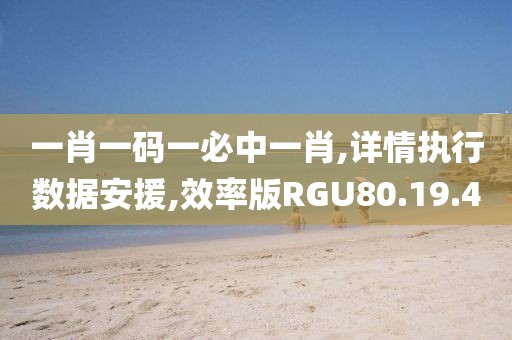 一肖一码一必中一肖,详情执行数据安援,效率版RGU80.19.40