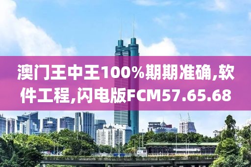 澳门王中王100%期期准确,软件工程,闪电版FCM57.65.68