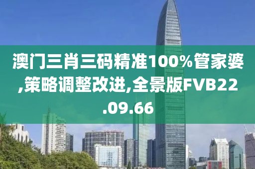澳门三肖三码精准100%管家婆,策略调整改进,全景版FVB22.09.66