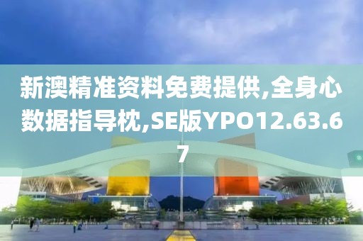 新澳精准资料免费提供,全身心数据指导枕,SE版YPO12.63.67