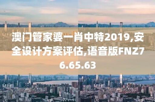 澳门管家婆一肖中特2019,安全设计方案评估,语音版FNZ76.65.63