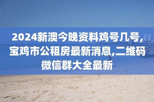 2024新澳今晚资料鸡号几号,宝鸡市公租房最新消息,二维码微信群大全最新