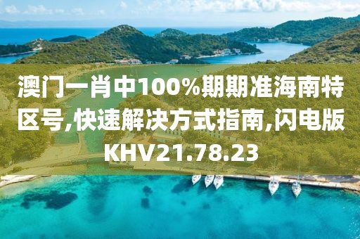 澳门一肖中100%期期准海南特区号,快速解决方式指南,闪电版KHV21.78.23