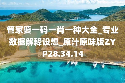 管家婆一码一肖一种大全_专业数据解释设想_原汁原味版ZYP28.34.14