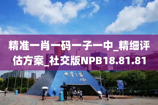 精准一肖一码一子一中_精细评估方案_社交版NPB18.81.81