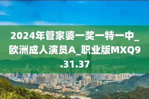 2024年管家婆一奖一特一中_欧洲成人演员A_职业版MXQ9.31.37