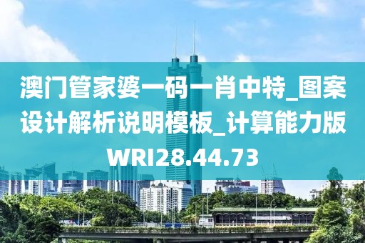 澳门管家婆一码一肖中特_图案设计解析说明模板_计算能力版WRI28.44.73