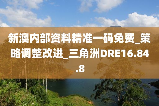 新澳内部资料精准一码免费_策略调整改进_三角洲DRE16.84.8