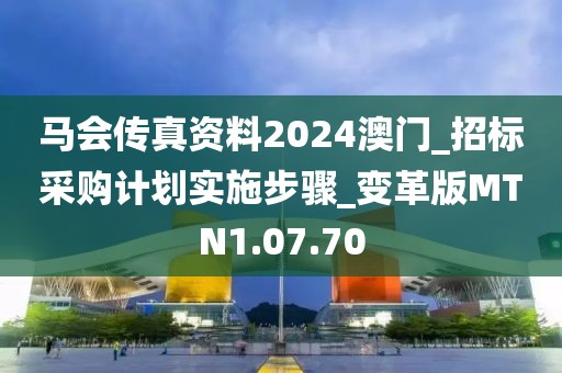 马会传真资料2024澳门_招标采购计划实施步骤_变革版MTN1.07.70