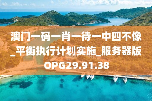 澳门一码一肖一待一中四不像_平衡执行计划实施_服务器版OPG29.91.38