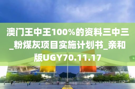 澳门王中王100%的资料三中三_粉煤灰项目实施计划书_亲和版UGY70.11.17