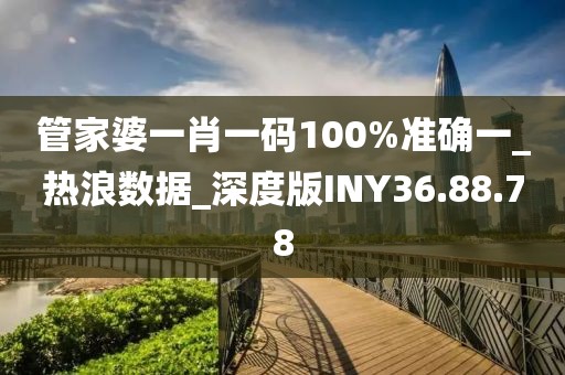 管家婆一肖一码100%准确一_热浪数据_深度版INY36.88.78