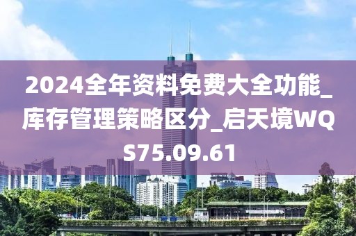 2024全年资料免费大全功能_库存管理策略区分_启天境WQS75.09.61