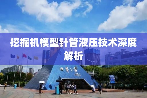 挖掘机模型针管液压技术深度解析