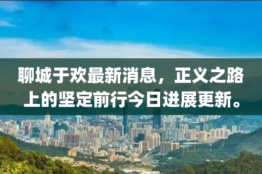 聊城于欢最新消息，正义之路上的坚定前行今日进展更新。