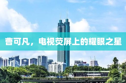 曹可凡，电视荧屏上的耀眼之星