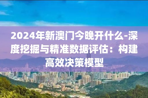 2024年新澳门今晚开什么-深度挖掘与精准数据评估：构建高效决策模型