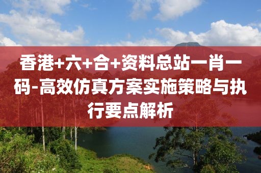 香港+六+合+资料总站一肖一码-高效仿真方案实施策略与执行要点解析