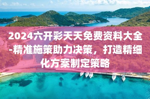 2024六开彩天天免费资料大全-精准施策助力决策，打造精细化方案制定策略
