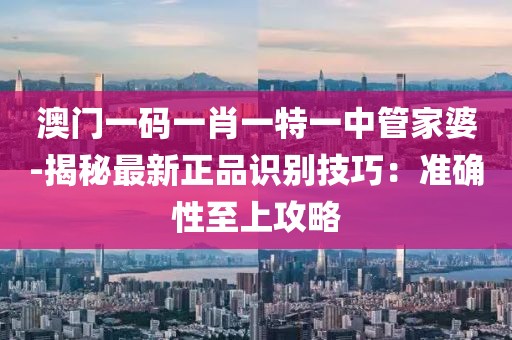 澳门一码一肖一特一中管家婆-揭秘最新正品识别技巧：准确性至上攻略