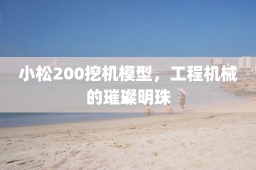 小松200挖机模型，工程机械的璀璨明珠