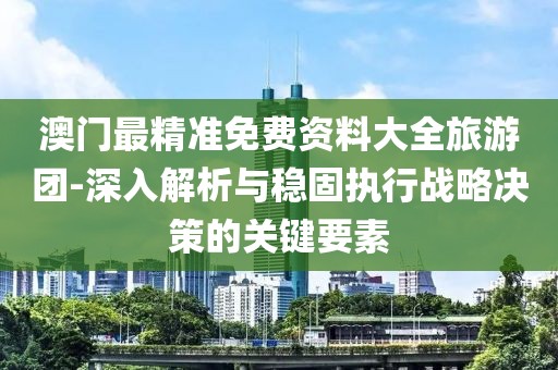澳门最精准免费资料大全旅游团-深入解析与稳固执行战略决策的关键要素