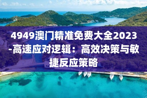 4949澳门精准免费大全2023-高速应对逻辑：高效决策与敏捷反应策略