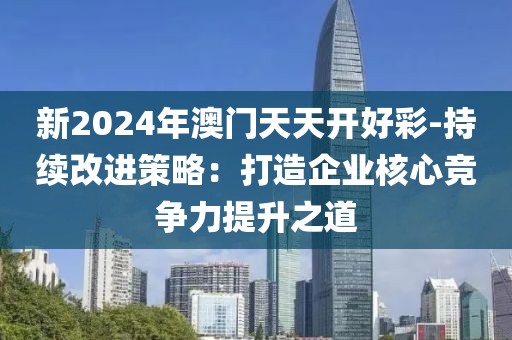 新2024年澳门天天开好彩-持续改进策略：打造企业核心竞争力提升之道