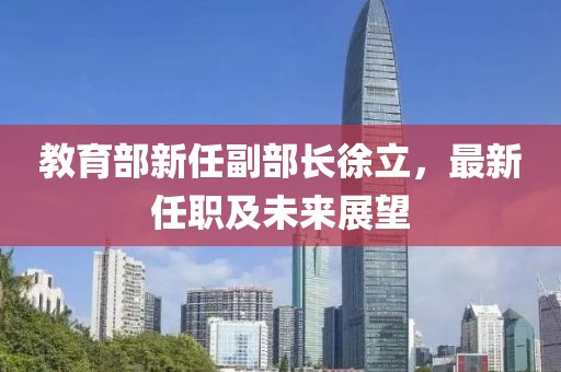 教育部新任副部长徐立，最新任职及未来展望