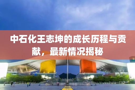 中石化王志坤的成长历程与贡献，最新情况揭秘