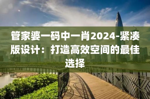 管家婆一码中一肖2024-紧凑版设计：打造高效空间的最佳选择