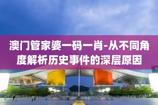 澳门管家婆一码一肖-从不同角度解析历史事件的深层原因