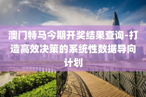 澳门特马今期开奖结果查询-打造高效决策的系统性数据导向计划
