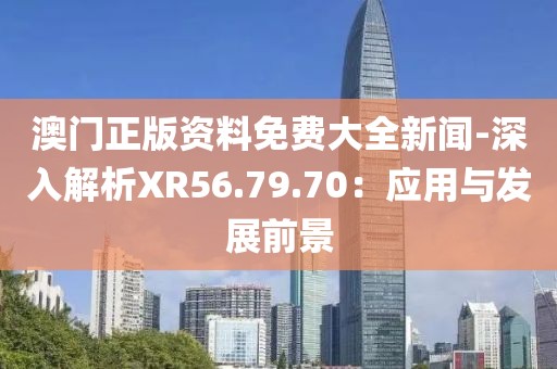 澳门正版资料免费大全新闻-深入解析XR56.79.70：应用与发展前景