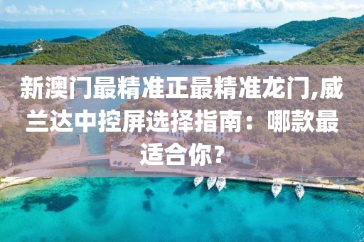 新澳门最精准正最精准龙门,威兰达中控屏选择指南：哪款最适合你？
