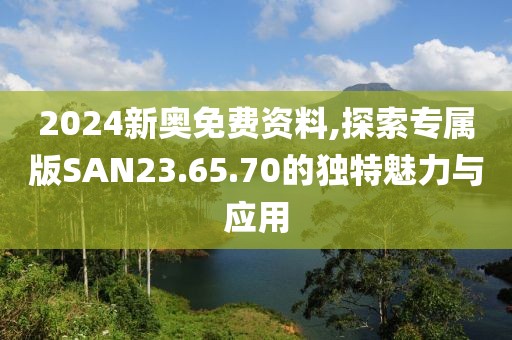 2024新奥免费资料,探索专属版SAN23.65.70的独特魅力与应用
