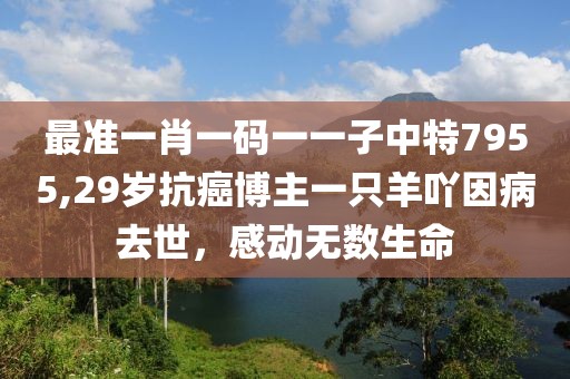 最准一肖一码一一子中特7955,29岁抗癌博主一只羊吖因病去世，感动无数生命