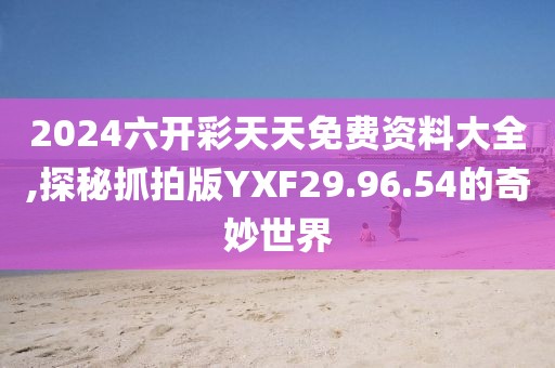 2024六开彩天天免费资料大全,探秘抓拍版YXF29.96.54的奇妙世界