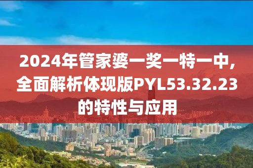 2024年管家婆一奖一特一中,全面解析体现版PYL53.32.23的特性与应用